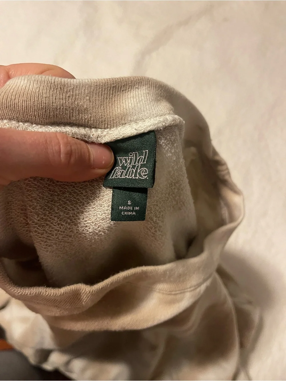 Wild Fable Brown + White Cloud Tie Dye Crewneck Sweatshirt - Picture 9 of 9